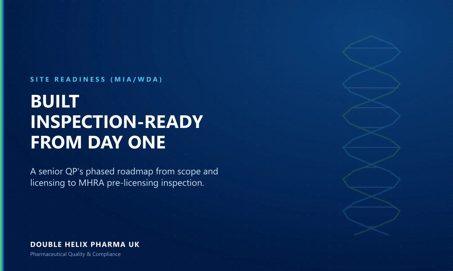 Setting Up a New Pharma Site: A Readiness Roadmap Setting Up a New Pharma Site: A Readiness Roadmap