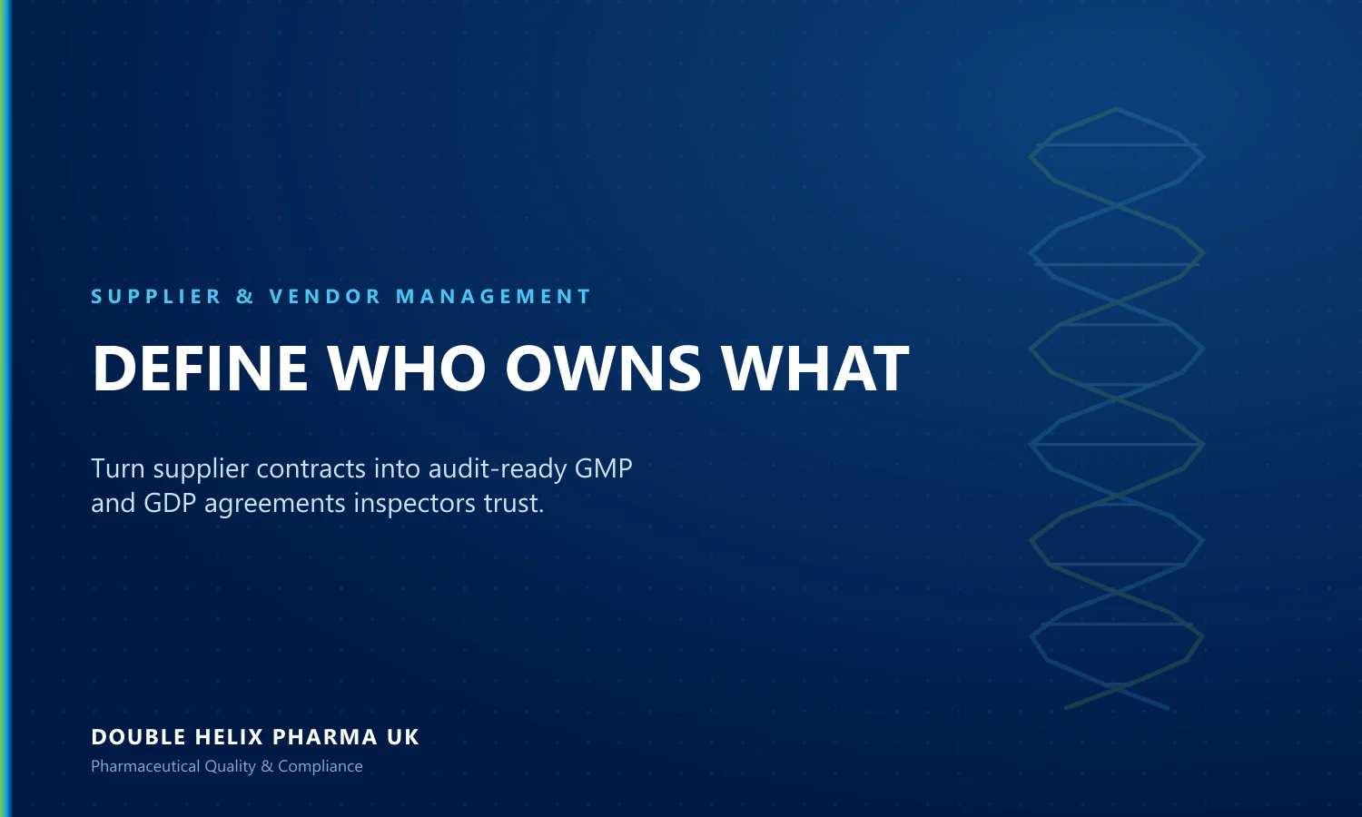 Quality and Technical Agreements Explained Quality and Technical Agreements Explained